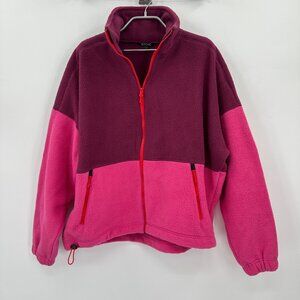 Stoic Sherpa Fleece Full Zip Jacket size M Women's Very Berry/Magenta